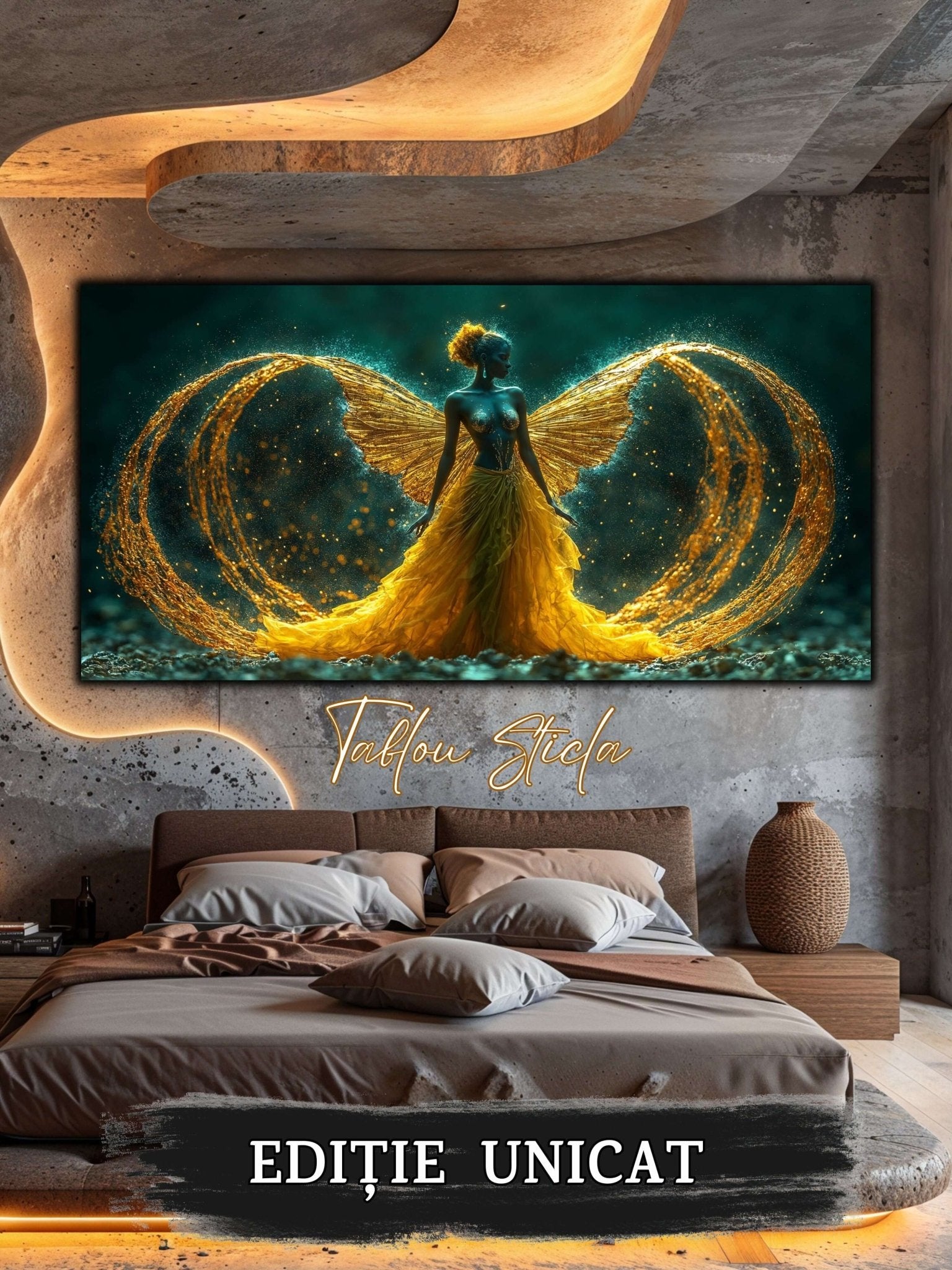 Alege pentru sufrageria ta eleganta cel mai frumos tablou de mari dimensiuni pe sticla securizata.