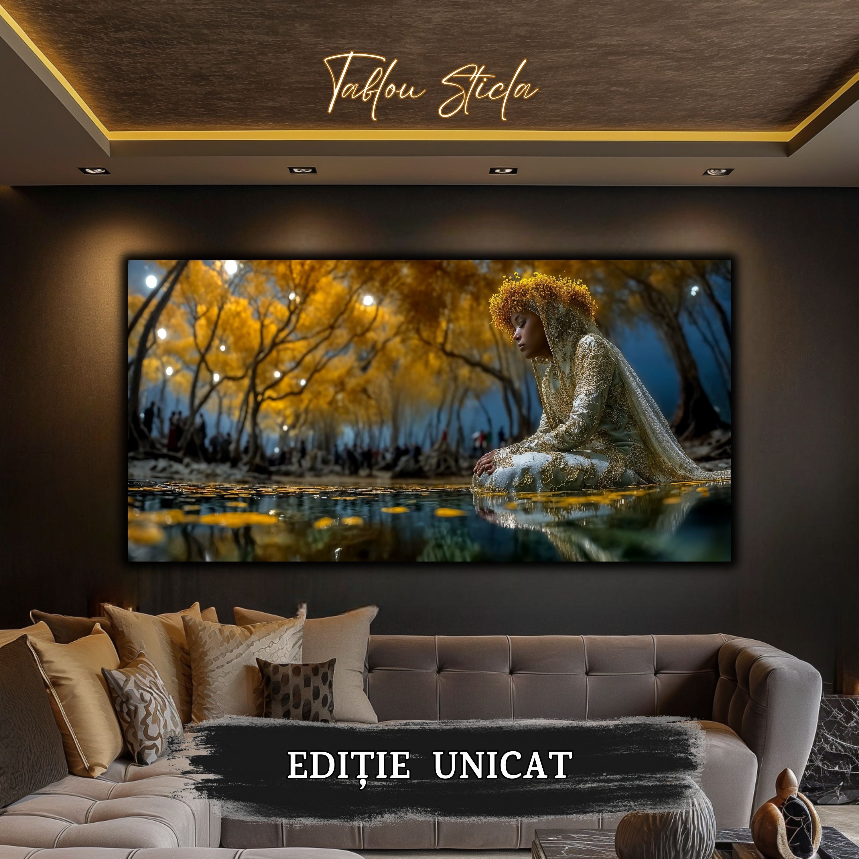 Colectie de tablouri cu portrete, din sticla