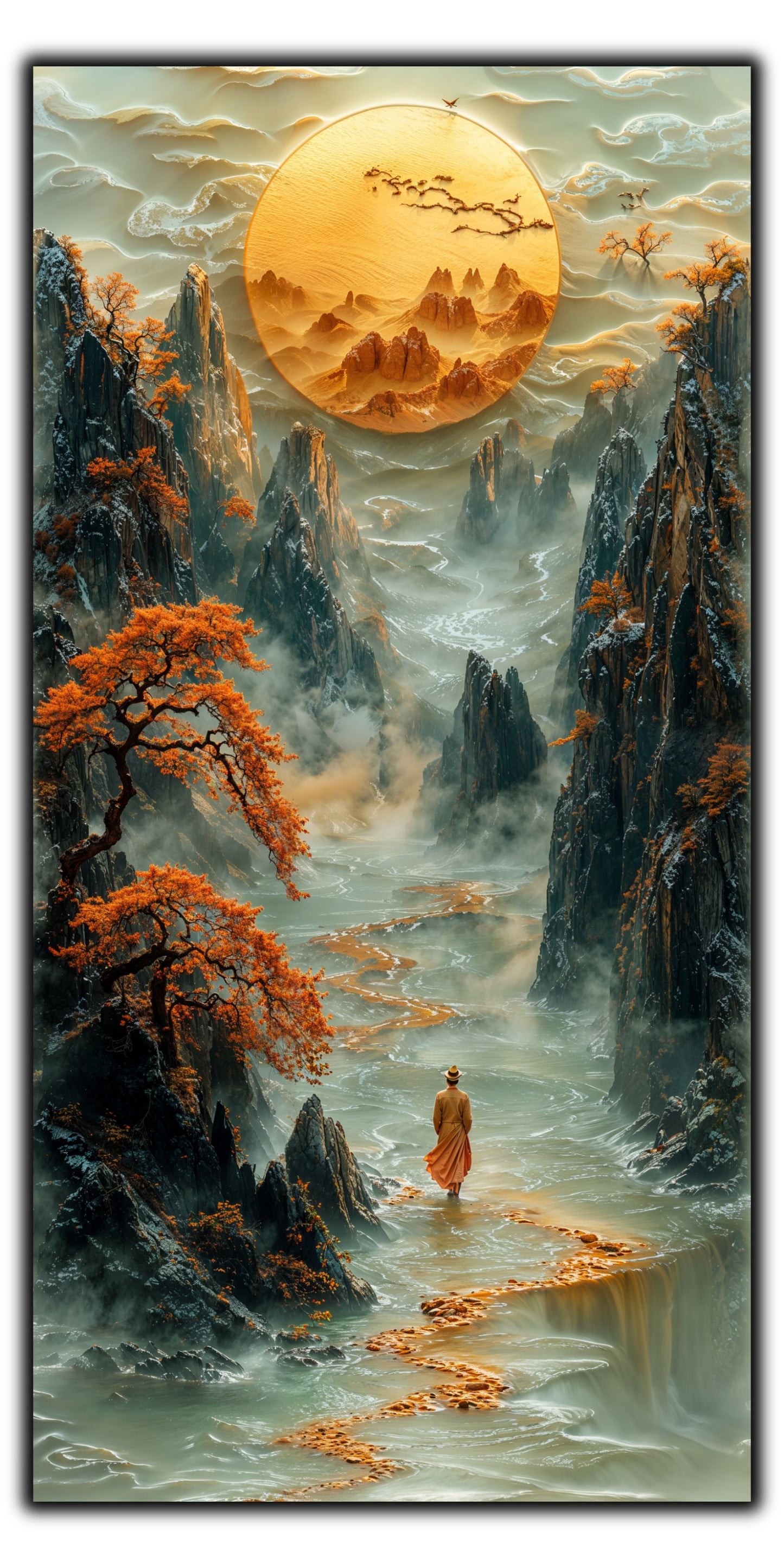 Tablou Sticla - Silk Road - 24