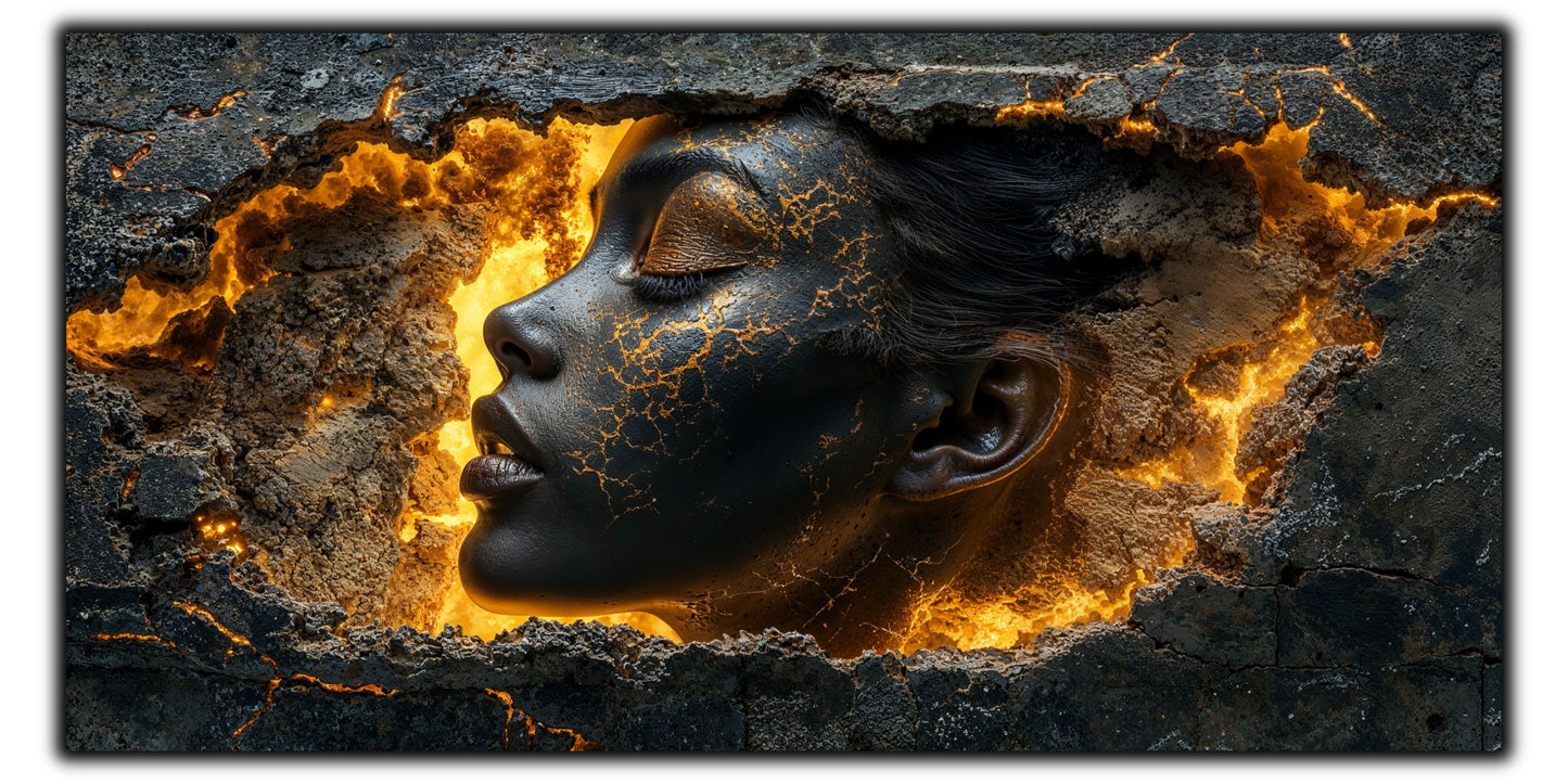 Zen Embers - Tablou Sticla Securizata - 13