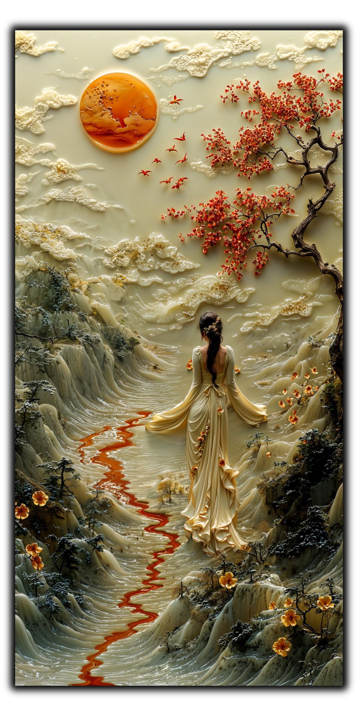 Tablou Sticla - Silk Road - 18