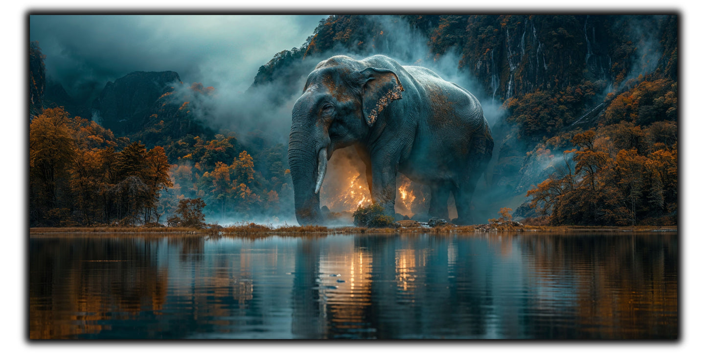 Magnific Titan - Tablou Sticla Securizata - 01