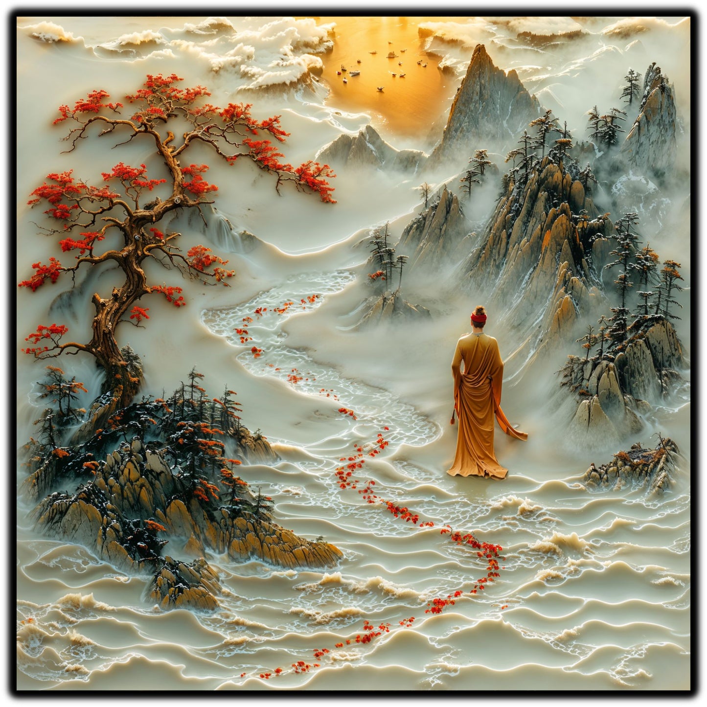 Tablou Sticla - Silk Road - 09