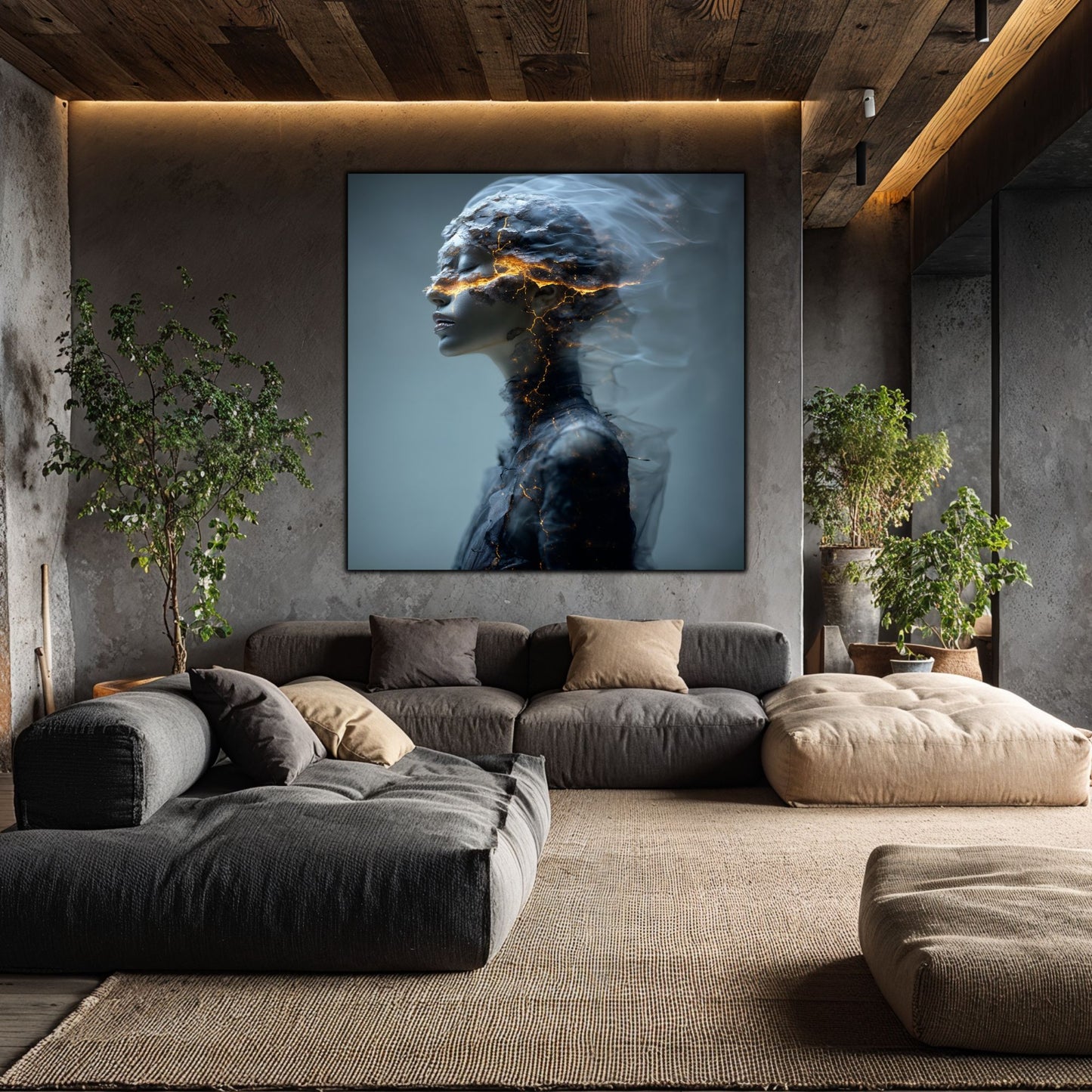 Tablou Decorativ Premium pe Sticla Securizata - „Fractured Dream” - No06