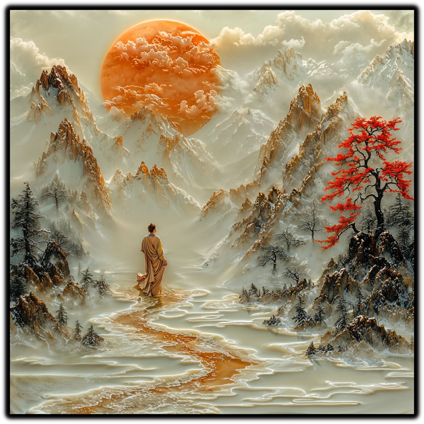 Tablou Sticla - Silk Road - 10