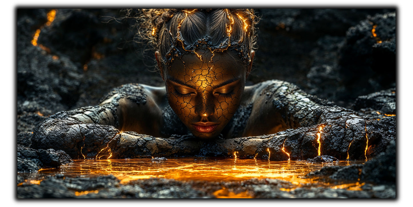 Zen Embers - Tablou Sticla Securizata - 09