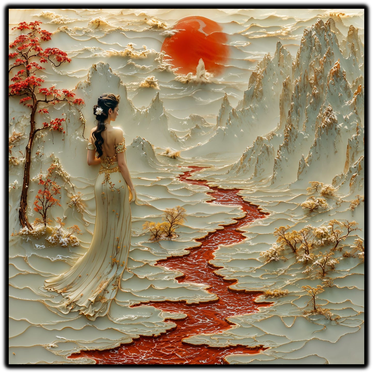 Tablou Sticla - Silk Road - 12