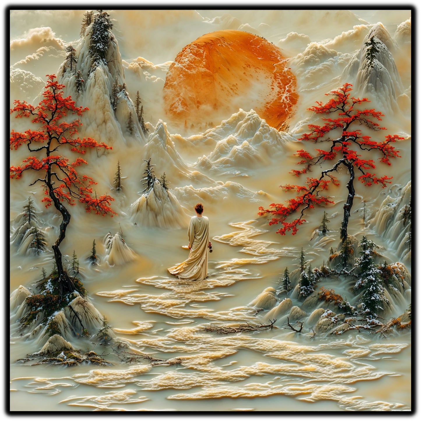 Tablou Sticla - Silk Road - 08