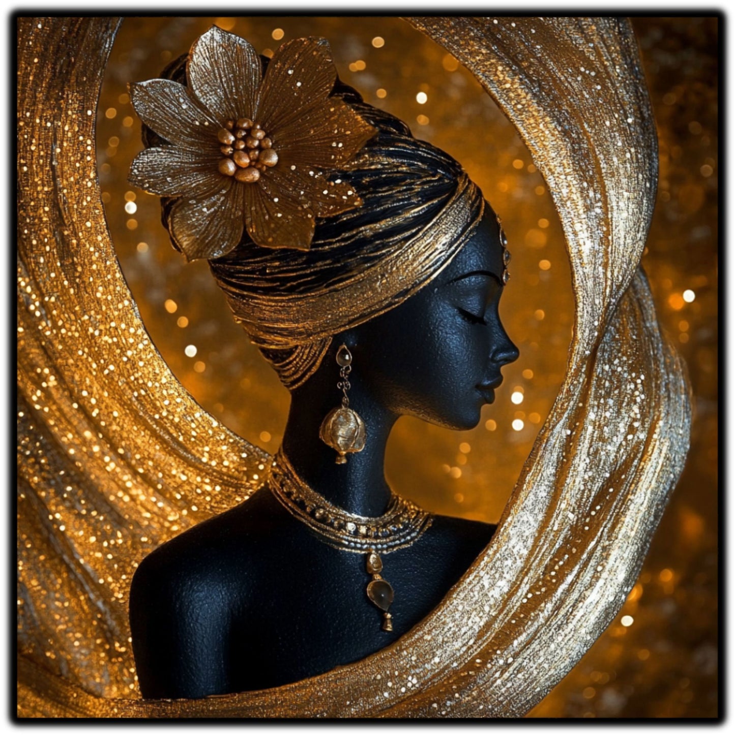 Tablou Sticla - Aurum Divinum - 01