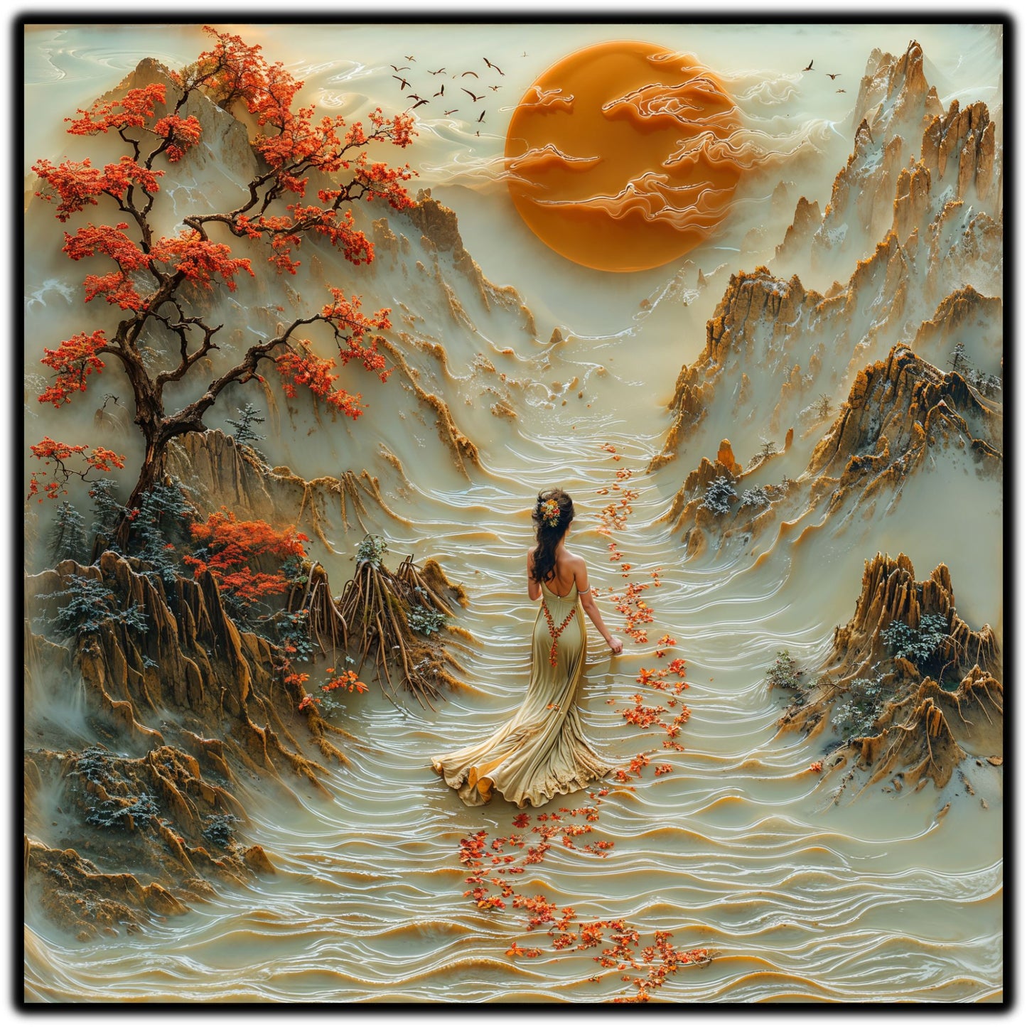 Tablou Sticla - Silk Road - 07