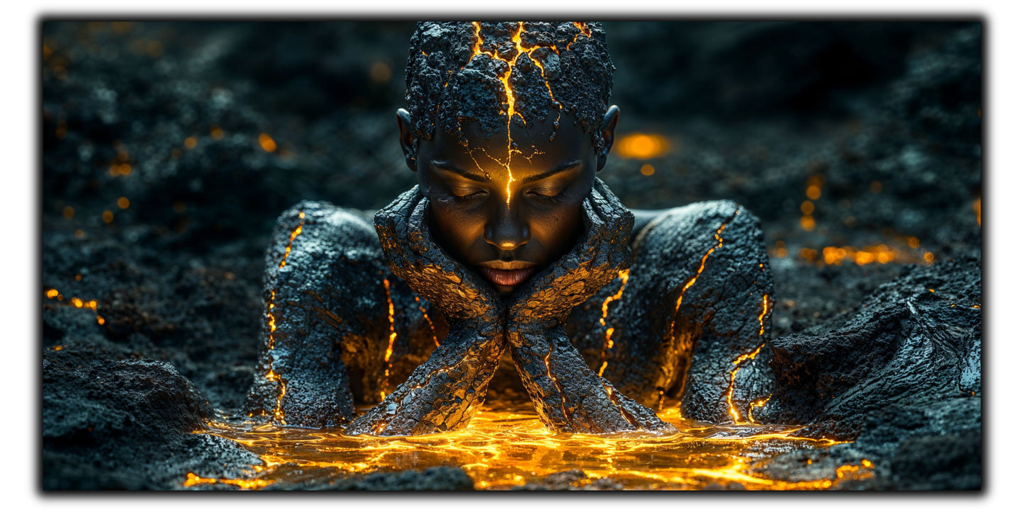 Zen Embers - Tablou Sticla Securizata - 07