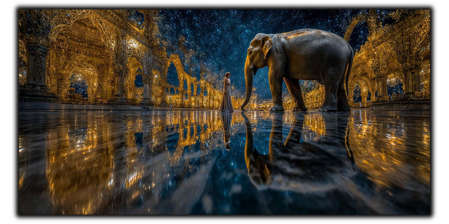 Tablou unicat pe sticla securizata - The Lost Temple - No 21
