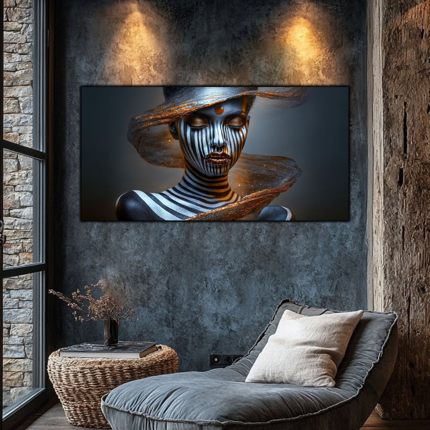 Tablou Sticla Securizata – Tablou Elegant pt Dormitor si Living - Dark StarDust No15