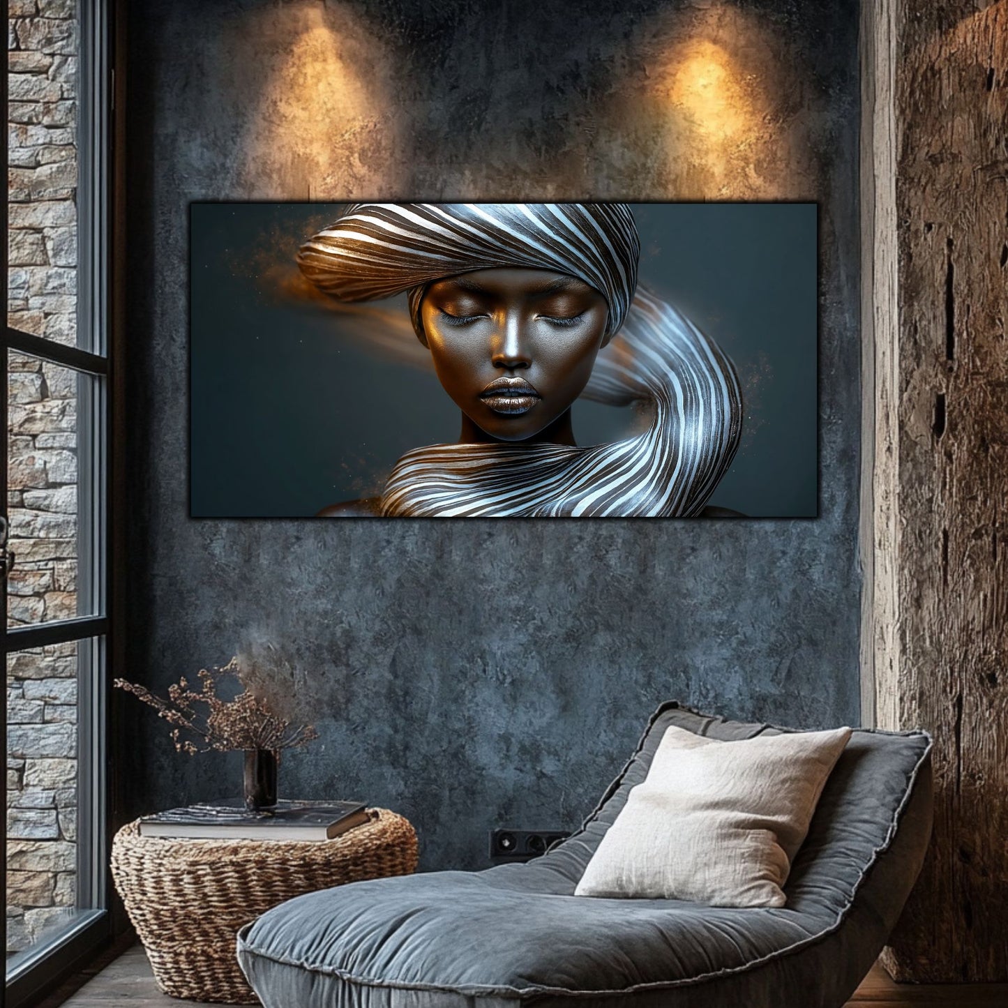 Tablou Sticla Securizata – Tablou Elegant pt Dormitor si Living - Dark StarDust No26