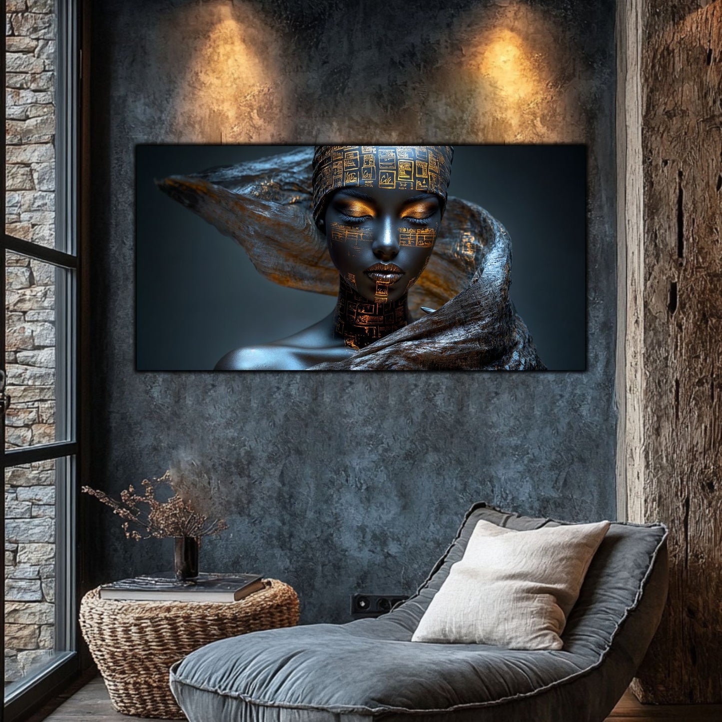 Tablou Sticla Securizata – Tablou Elegant pt Dormitor si Living - Dark StarDust No32