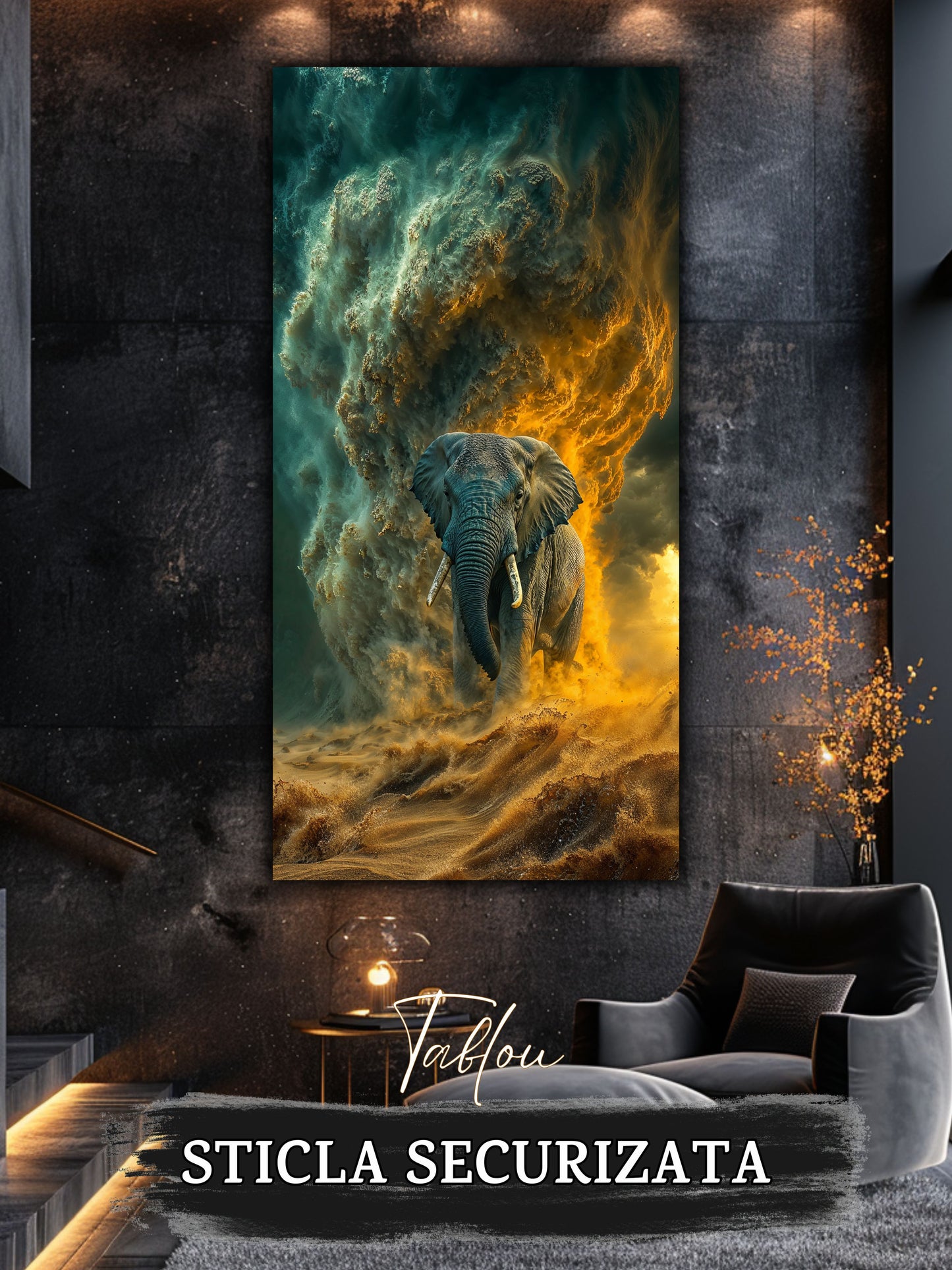 Magnific Titan - Tablou Sticla Securizata - 24