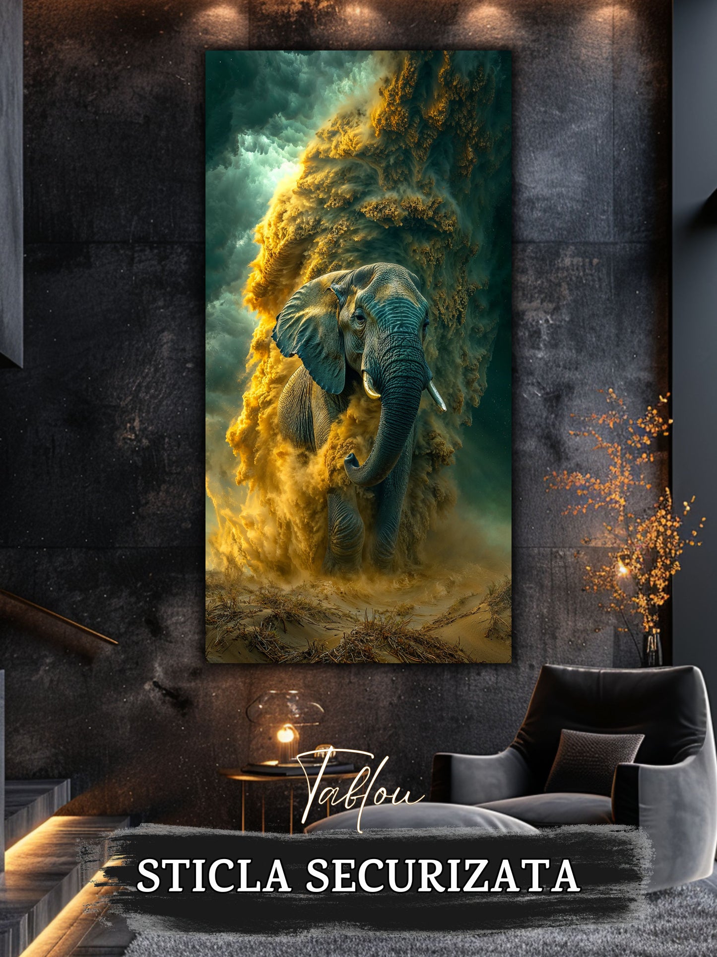 Magnific Titan - Tablou Sticla Securizata - 22