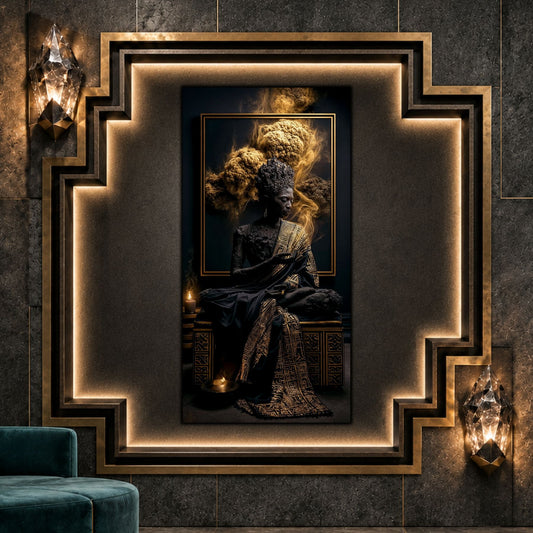 Tablou Abstract Modern – Paza flăcării de ambră