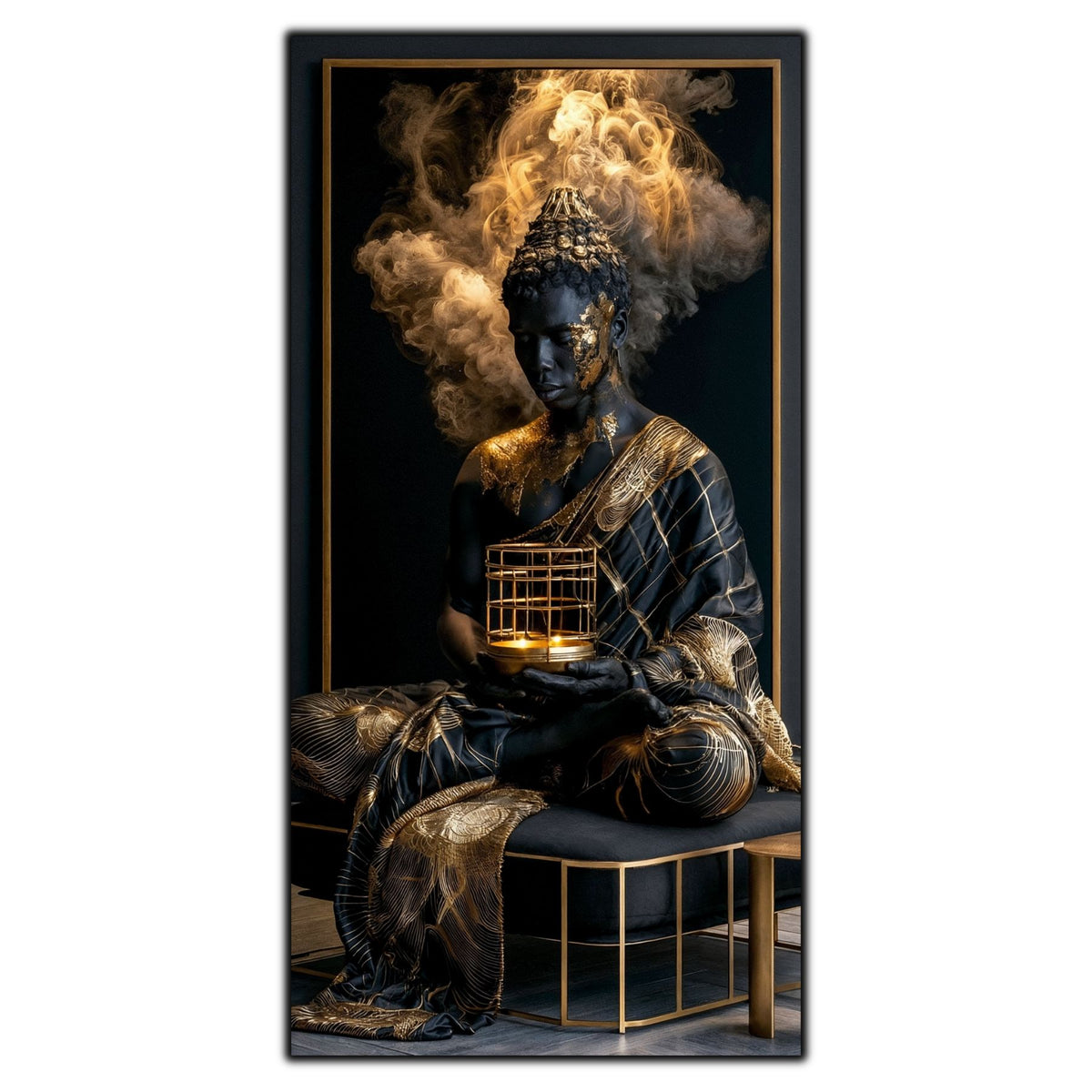 Tablou Abstract Modern – Paza candelei de aur