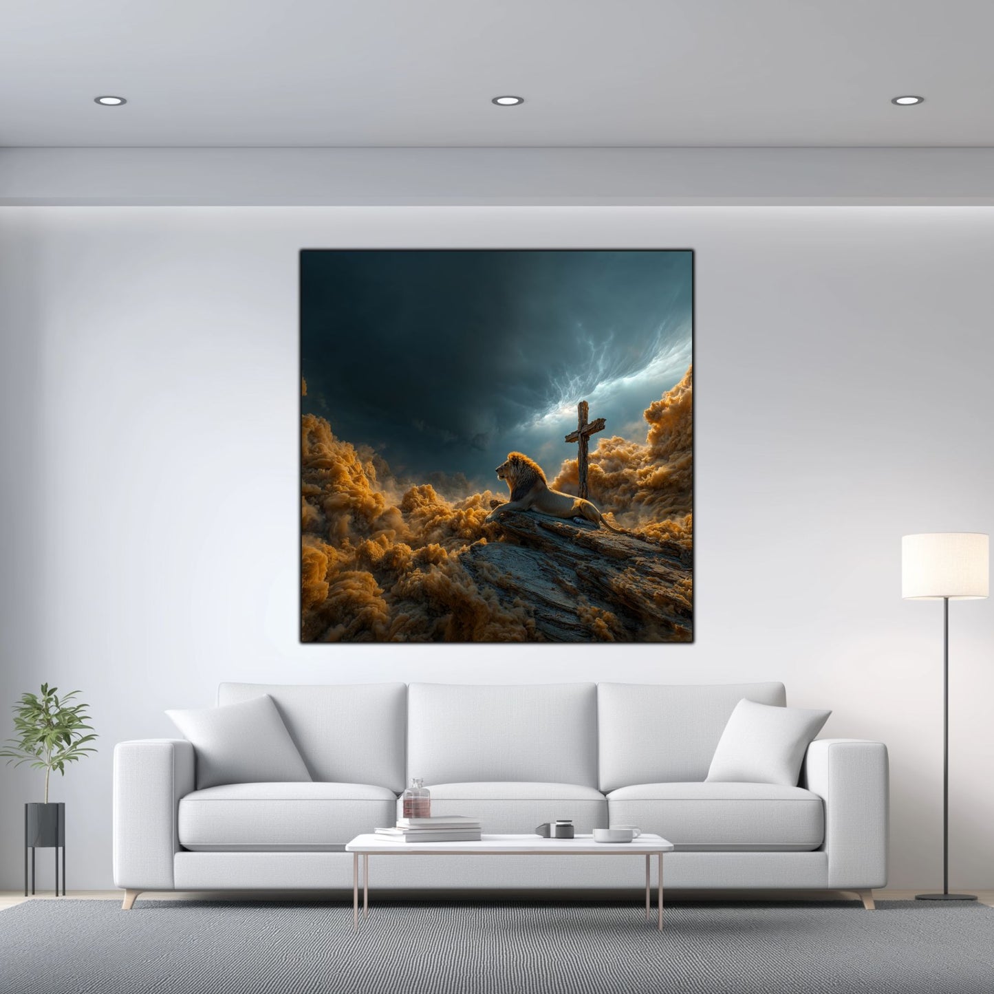 Tablou Decorativ Modern - Print UV pe Sticla - „Sacred Modernities” - No11