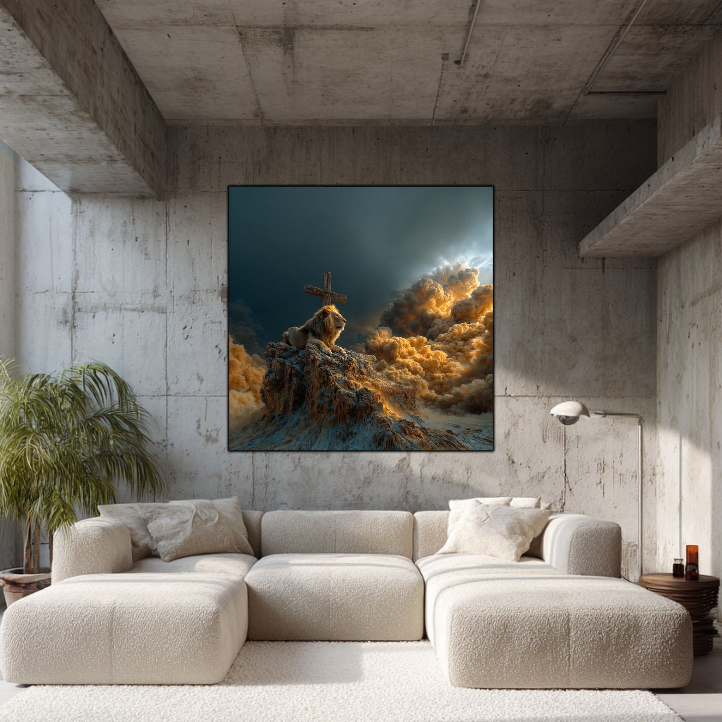 Tablou Decorativ Modern - Print UV pe Sticla - „Sacred Modernities” - No07