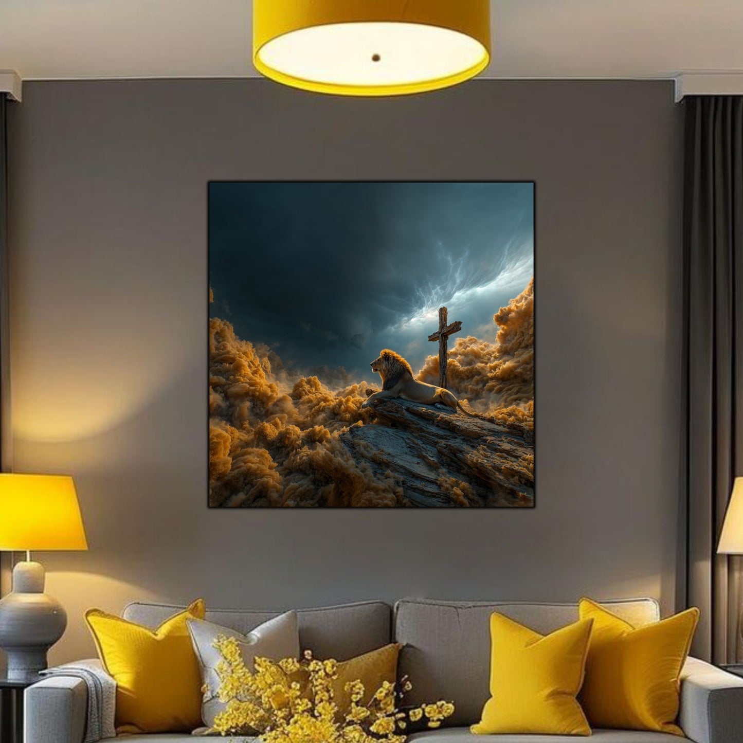 Tablou Decorativ Modern - Print UV pe Sticla - „Sacred Modernities” - No09