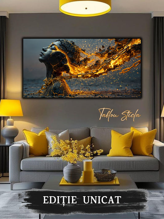 Tablou unicat pe sticla securizata - Let Go - No 21