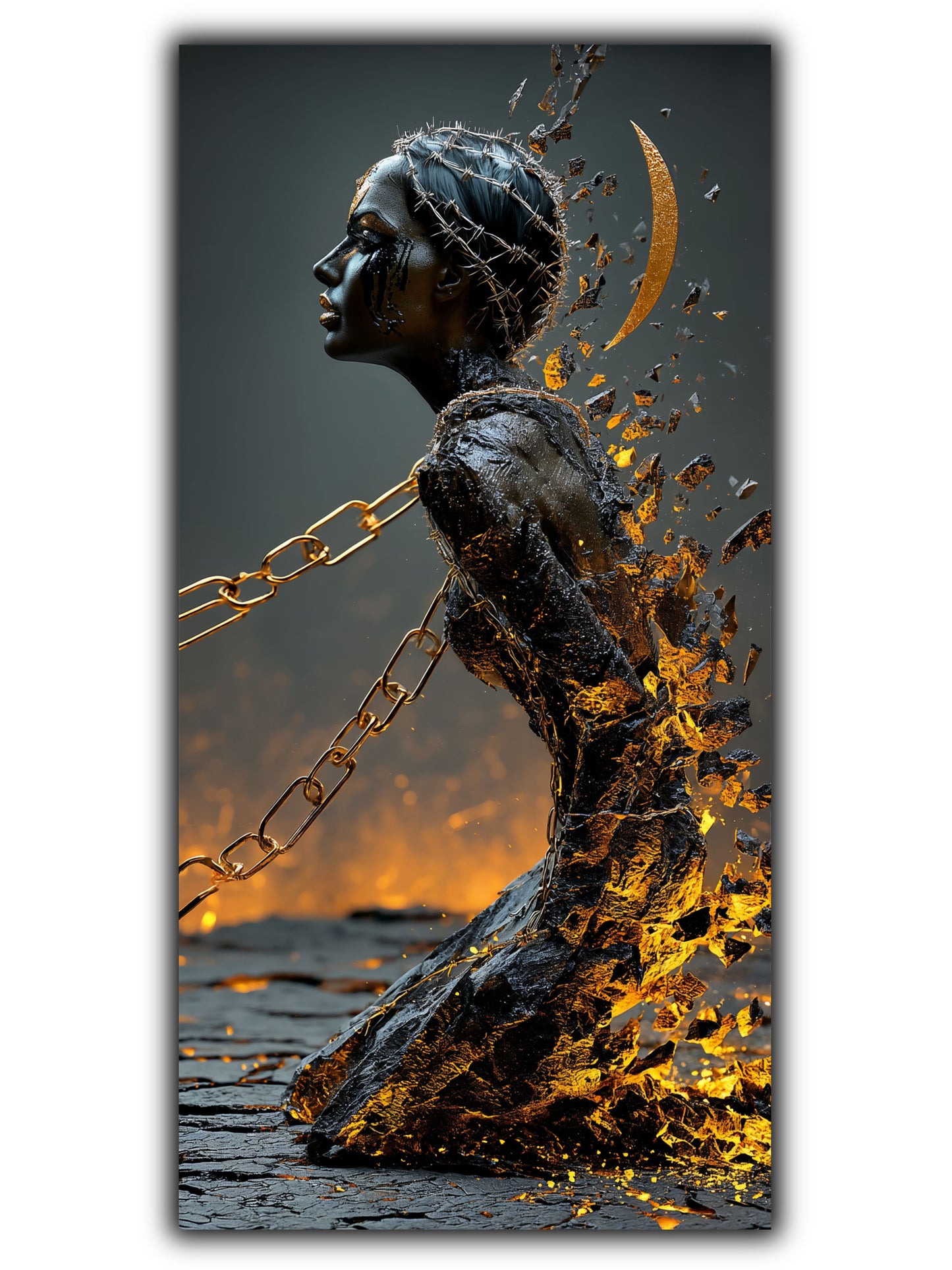 Tablou unicat pe sticla securizata - Let Go - No V31