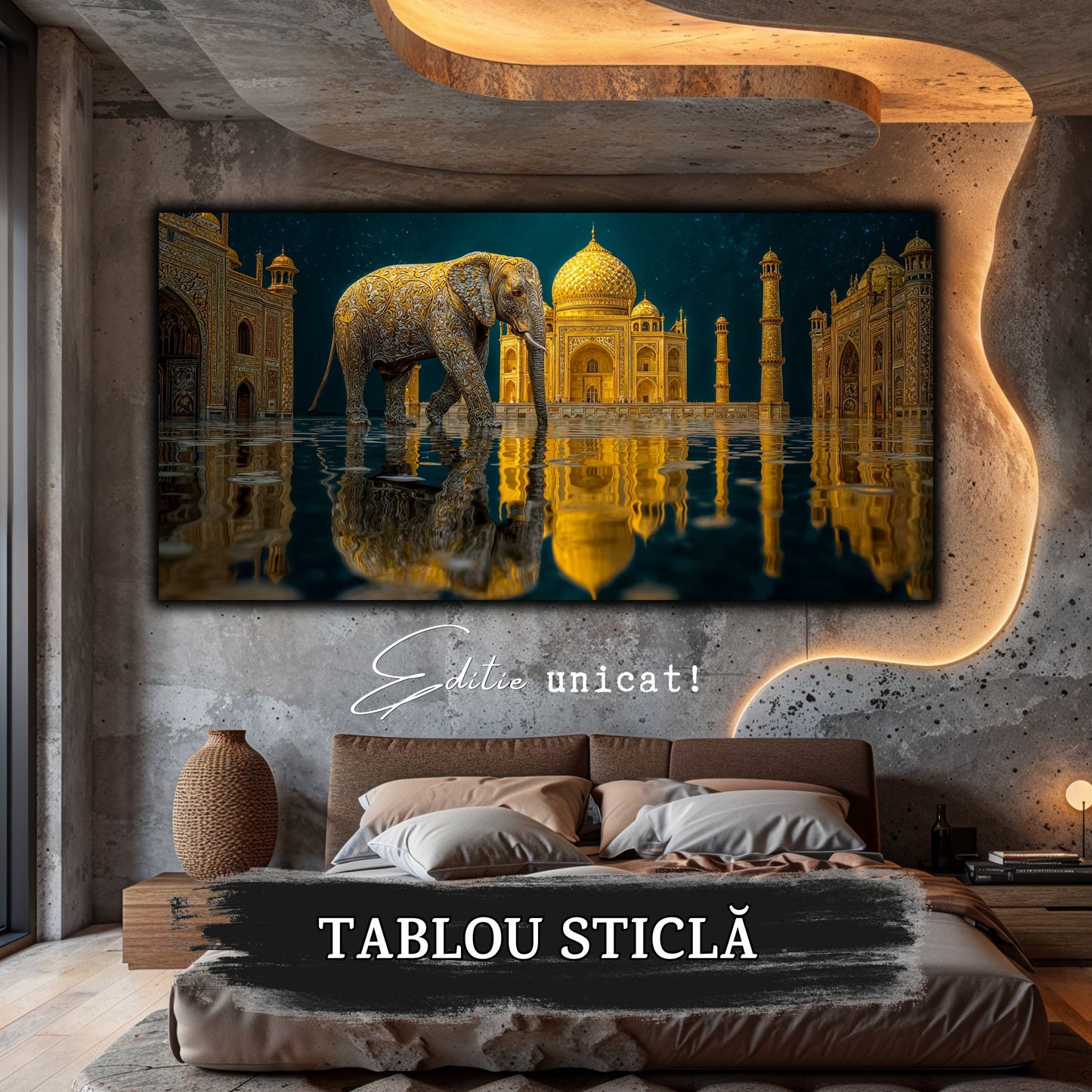 Tablou unicat pe sticla securizata - The Lost Temple - No 23