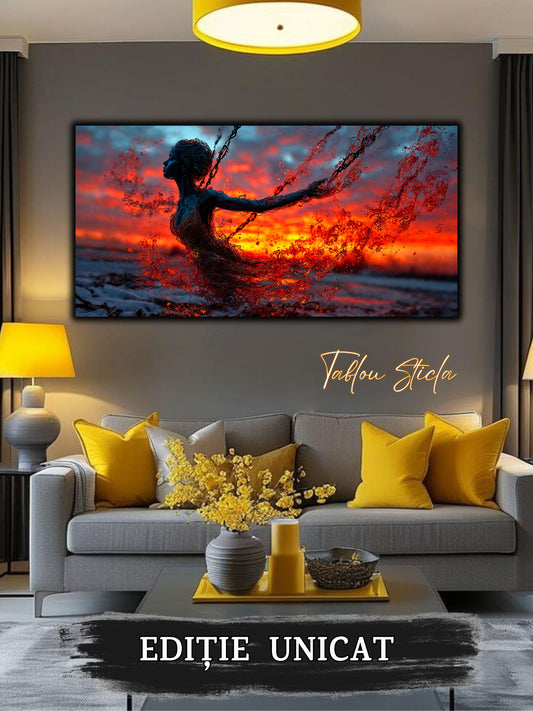 Tablou unicat pe sticla securizata - Let Go - No 18