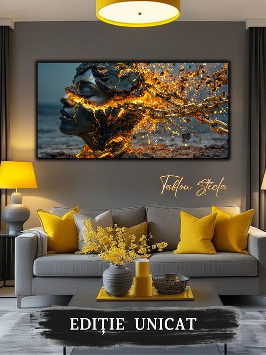 Tablou unicat pe sticla securizata - Let Go - No 07