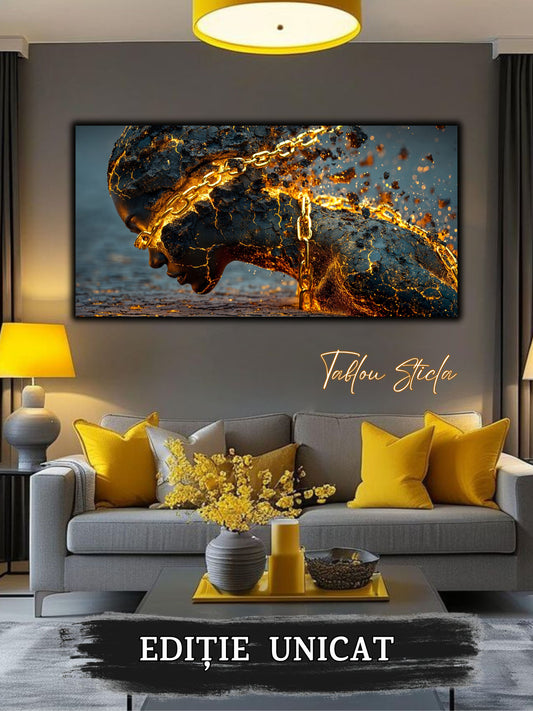 Tablou unicat pe sticla securizata - Let Go - No 09