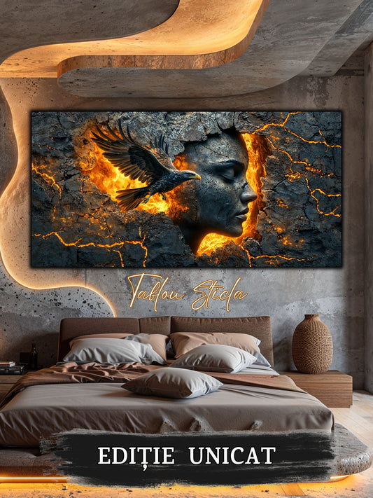 Zen Embers - Tablou Sticla Securizata - 19