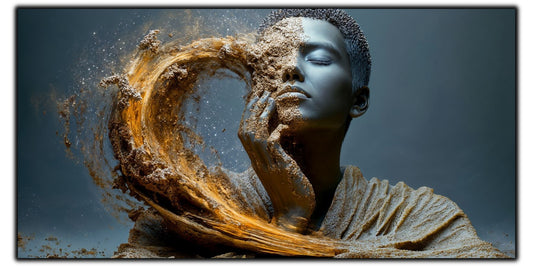 Tablou Decorativ pe Sticla Securizata – Ideal pt Dormitor si Living - Beyond Stardust No37