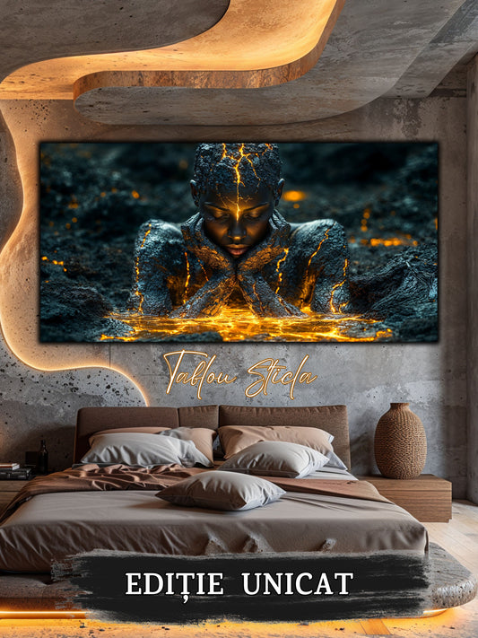 Zen Embers - Tablou Sticla Securizata - 07