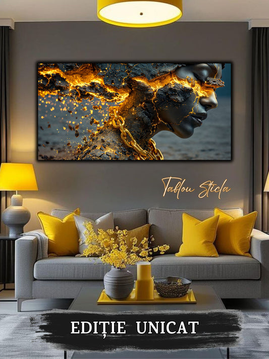 Tablou unicat pe sticla securizata - Let Go - No 22