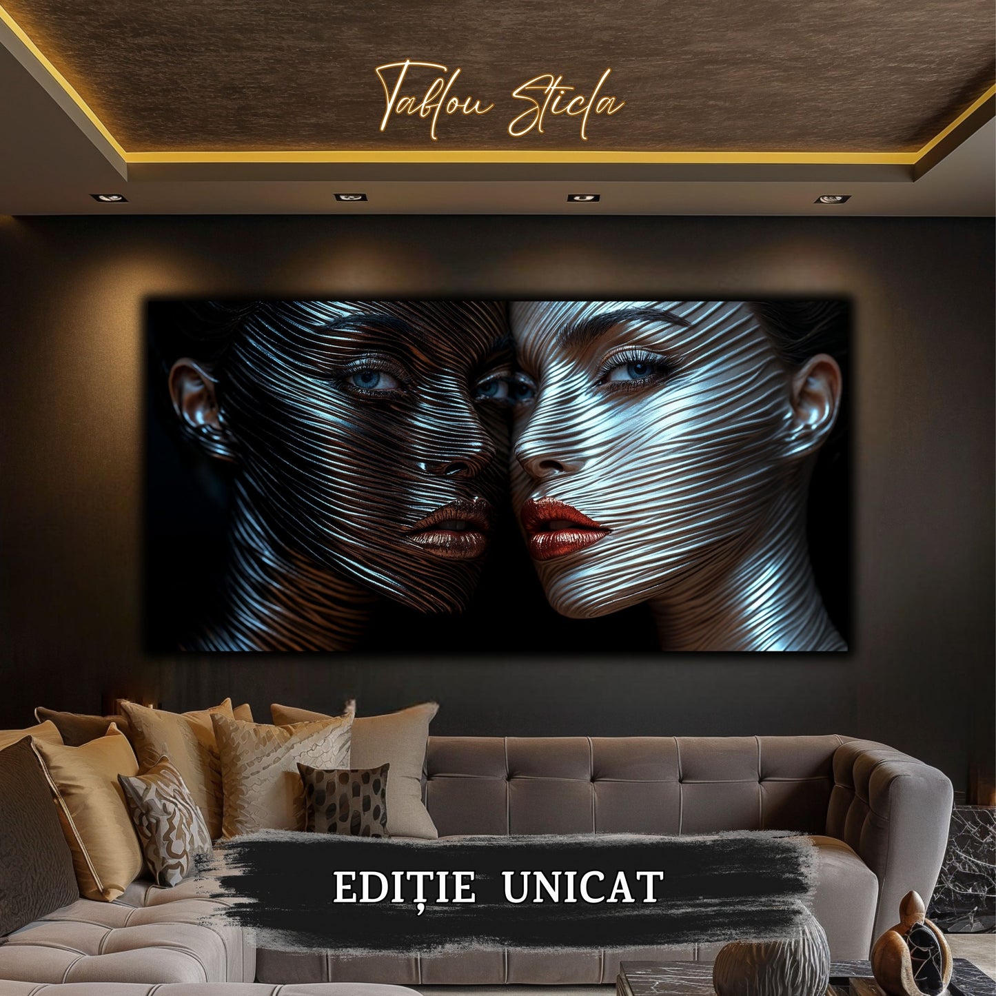 Innerverse - Tablou Sticla - Unicat - no28