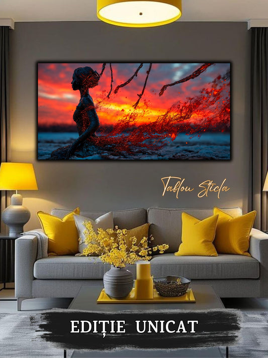 Tablou unicat pe sticla securizata - Let Go - No 23