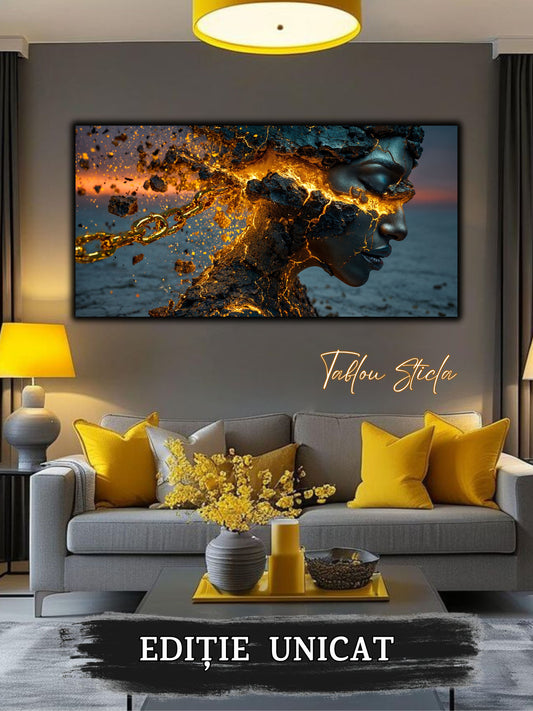 Tablou unicat pe sticla securizata - Let Go - No 19