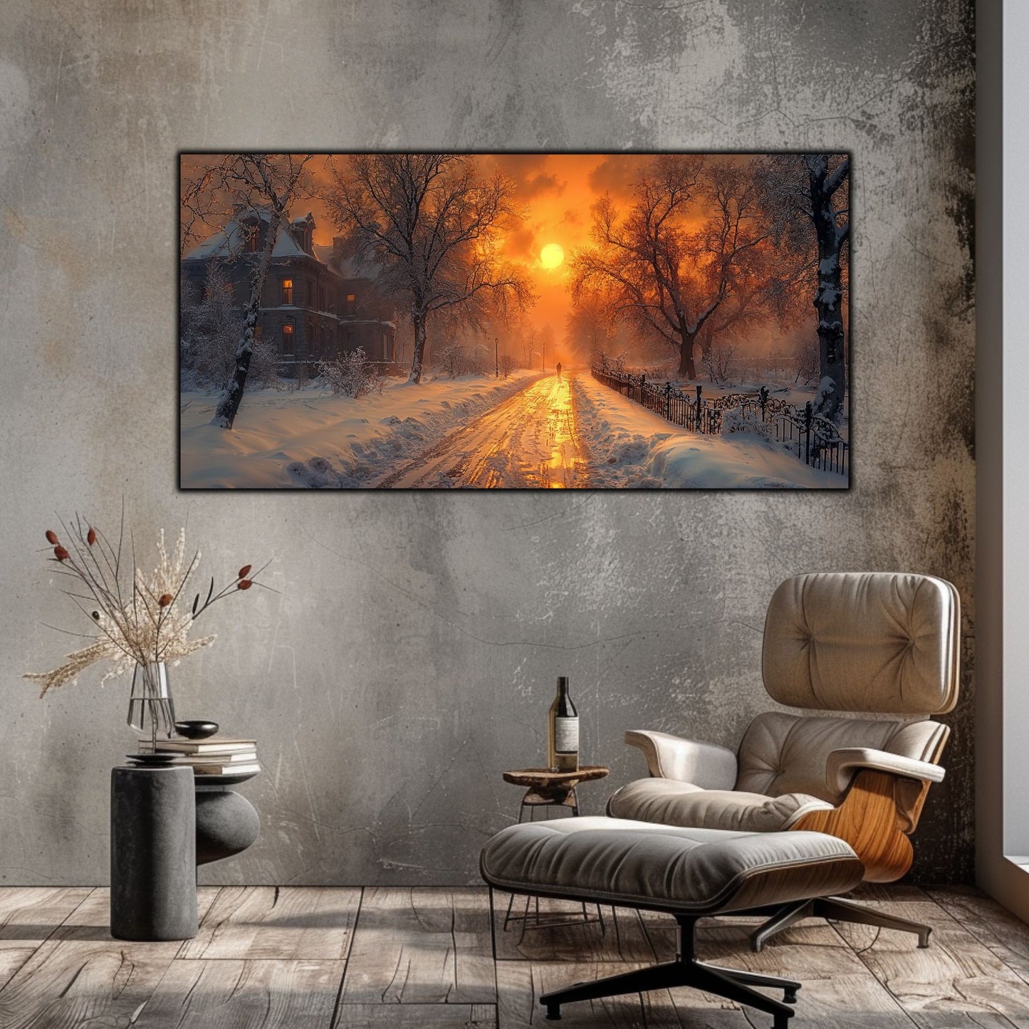 Tablou Sticla Securizata - Colectia Cold Ember - no11