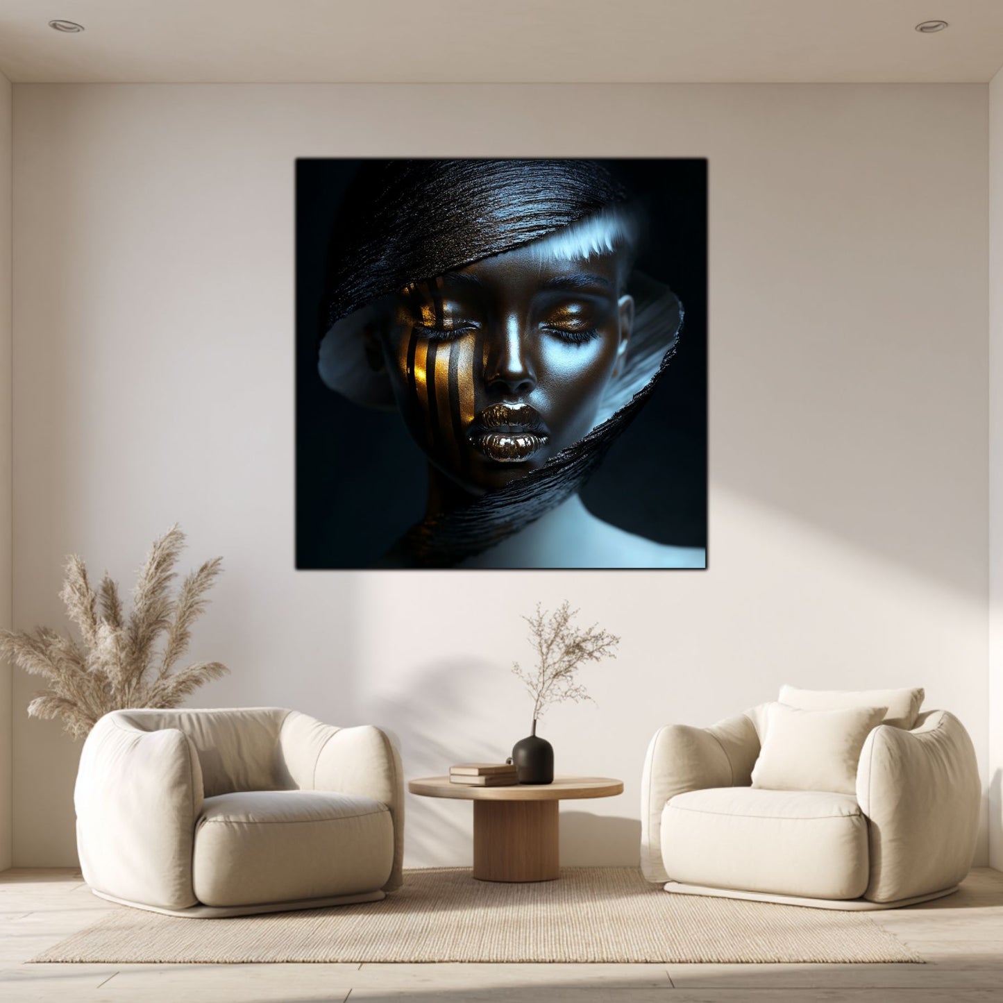 Dark White - Tablou Sticla Securizata - NO07