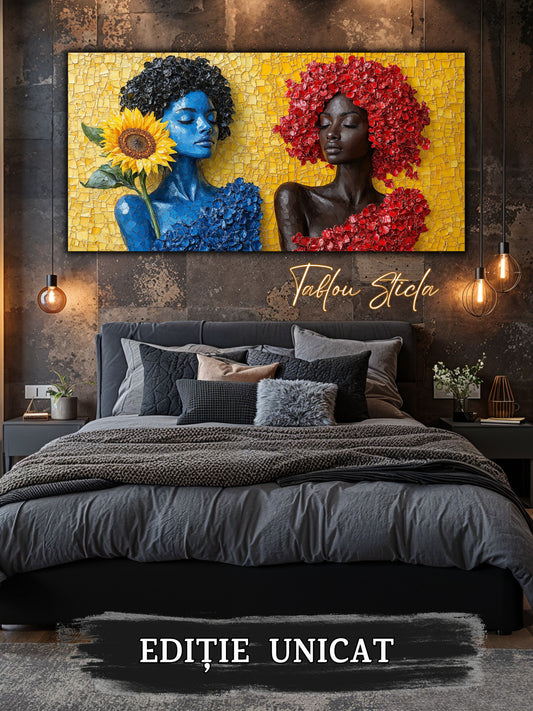 Tablou Sticla Securizata - Soul Petals no14