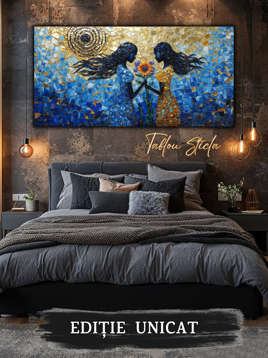 Tablou Sticla Securizata - Soul Petals no10