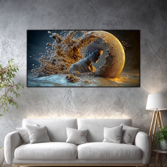 Tablou Abstract Living – Semiluna tăcerii primordiale