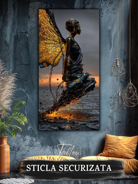 Tablou unicat pe sticla securizata - Let Go - No V43