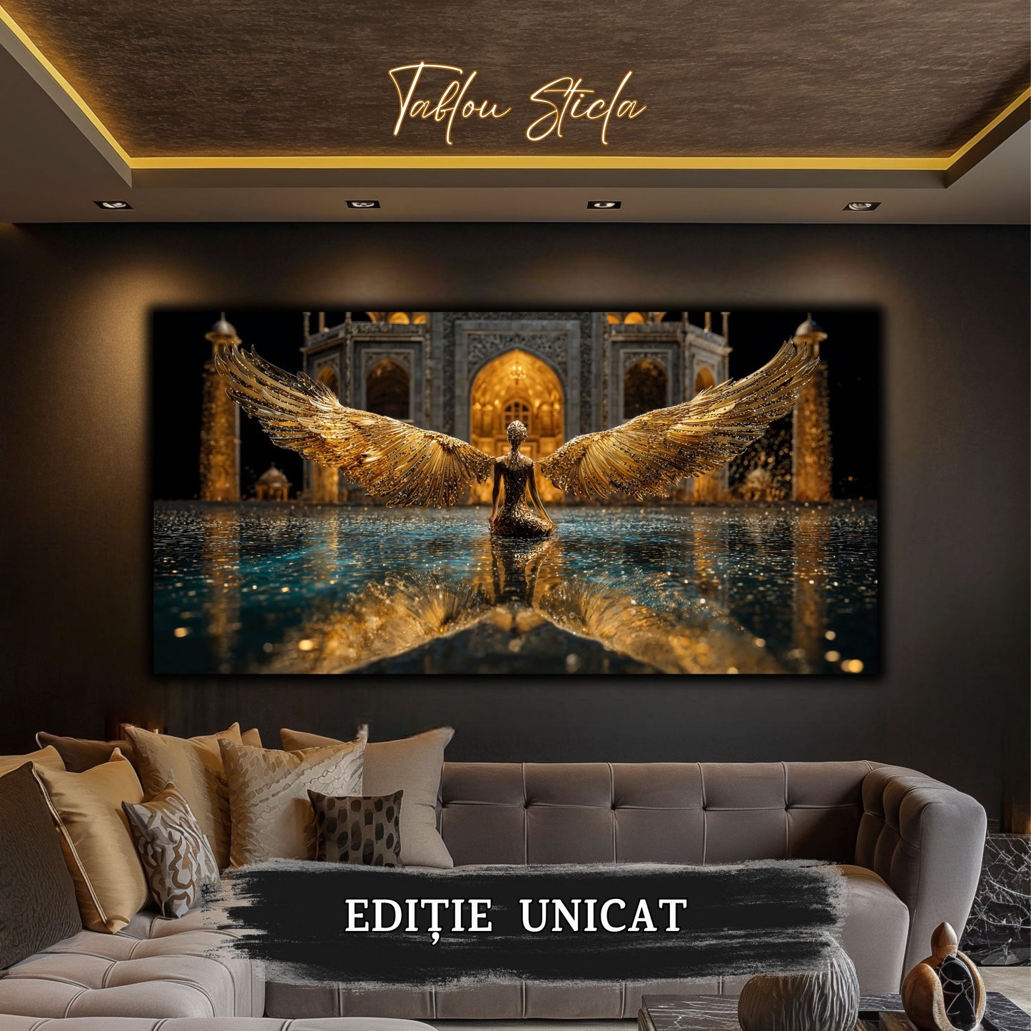 Tablou unicat pe sticla securizata - The Lost Temple - No 22
