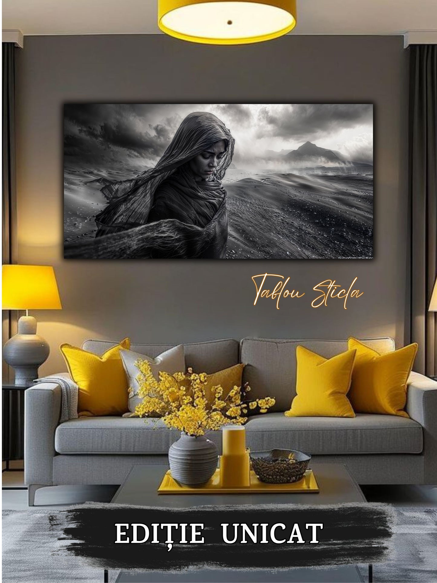 Tablou Sticla Securizata - Dark Shadows - 10