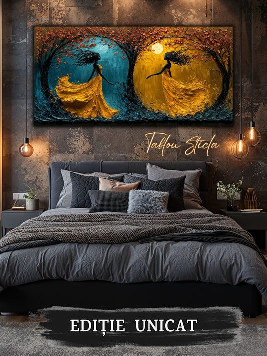 Tablou Sticla Securizata - Soul Petals no11