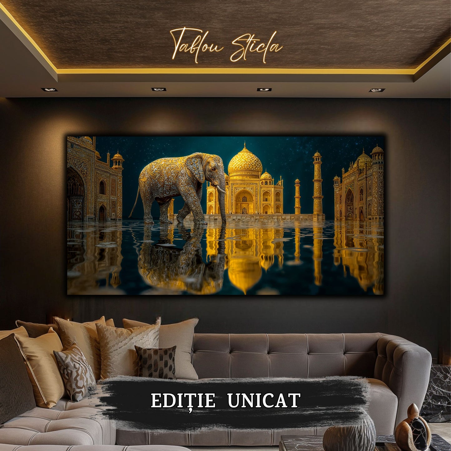 Tablou unicat pe sticla securizata - The Lost Temple - No 23