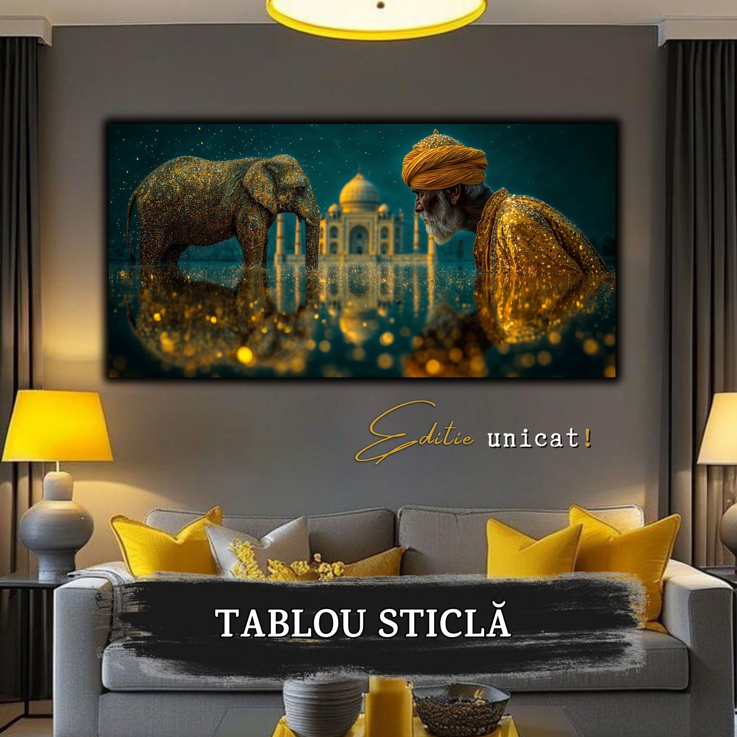 Tablou unicat pe sticla securizata - The Lost Temple - No 01